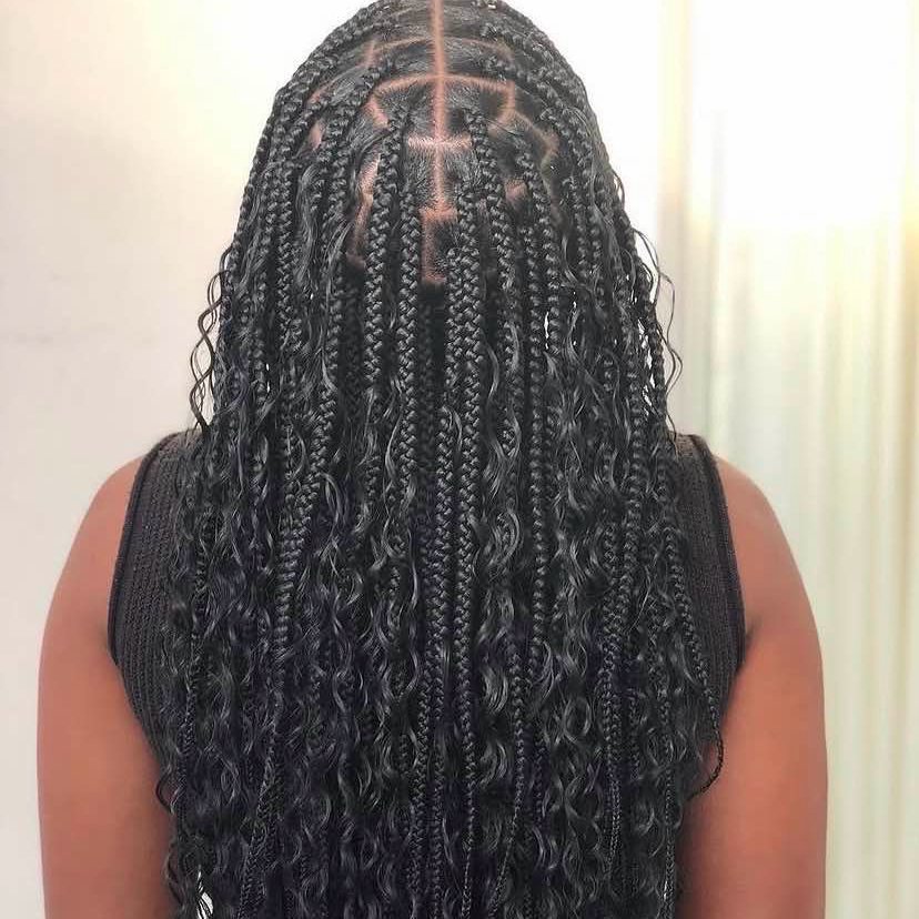Boho Knotless / Goddess Braids by Vito, example 4