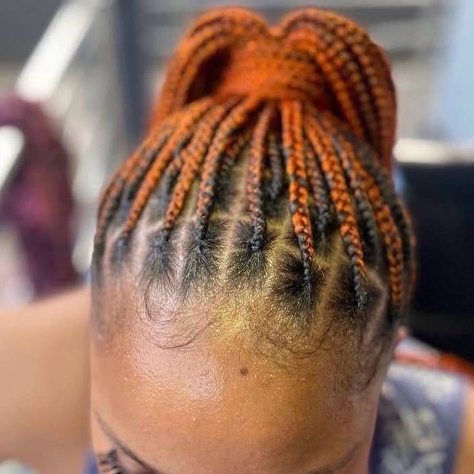Knotless Braids by Vito, example 4