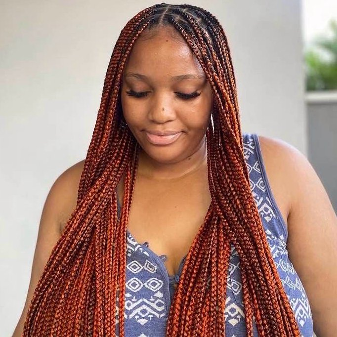 Knotless Braids by Vito, example 3