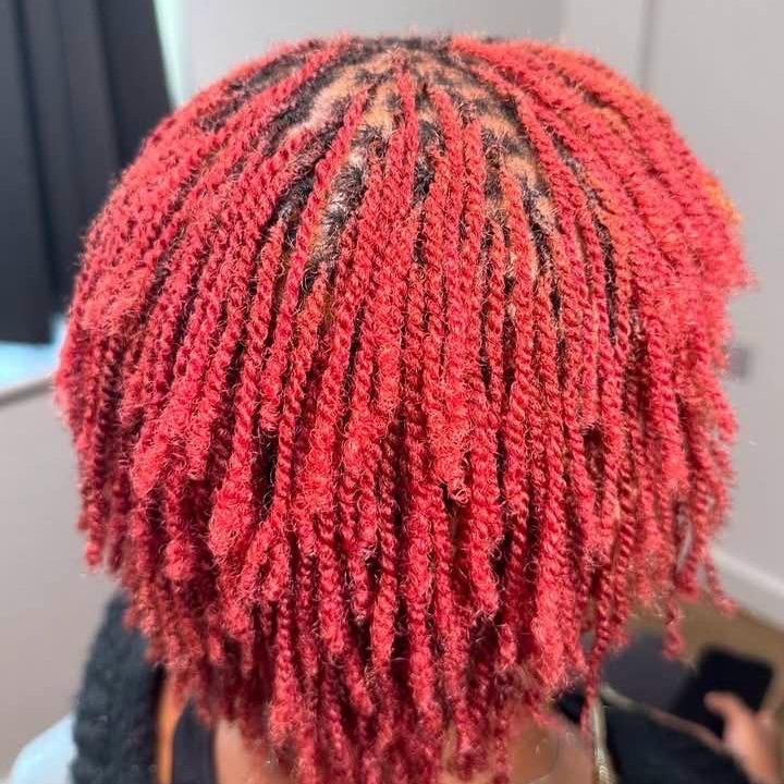 Sisterlocs Installation in Nairobi, mobile braiding by Braiding Nairobi