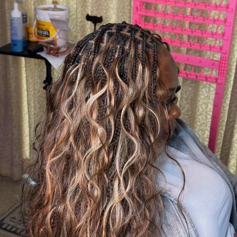 Unfinished Braids in Nairobi, mobile braiding by Braiding Nairobi