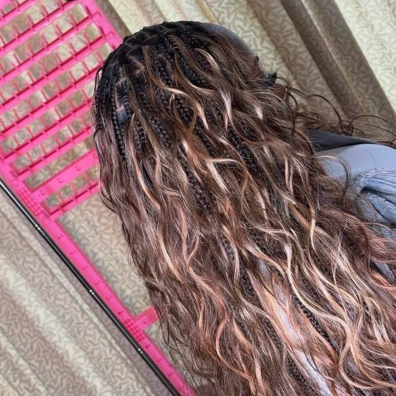 Unfinished braids by Vito Hair Kenya